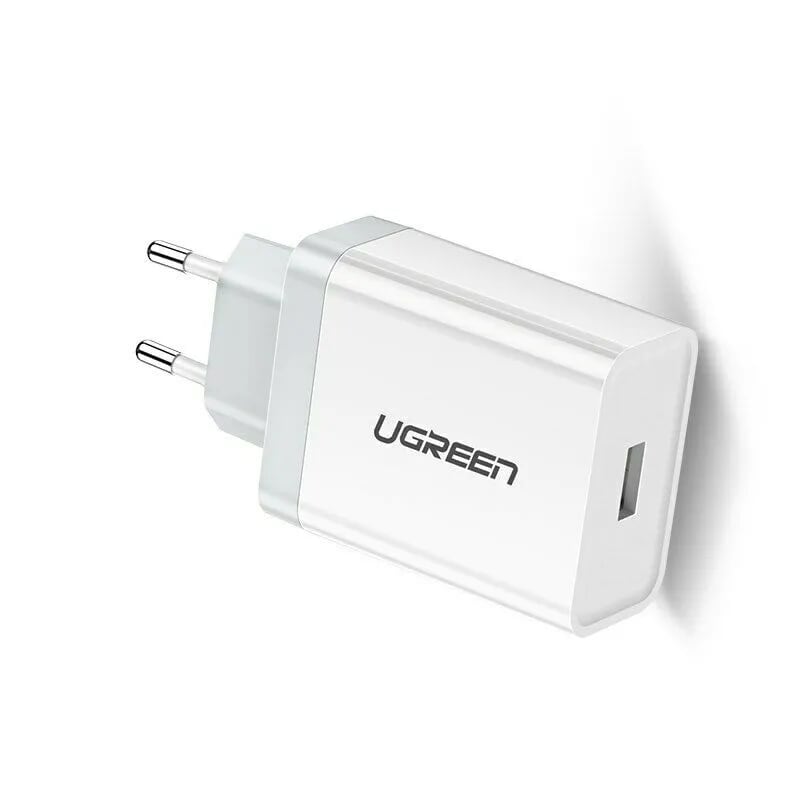 Sạc siêu nhanh usb chuẩn qc3.0 màu trắng Ugreen 179SN60271CD 5V 4.5A hàng chính hãng