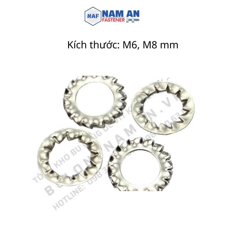300 con Long đền gai M6, M8, tán long đen gai, long đền Mạ trắng hàng đẹp, chất lượng