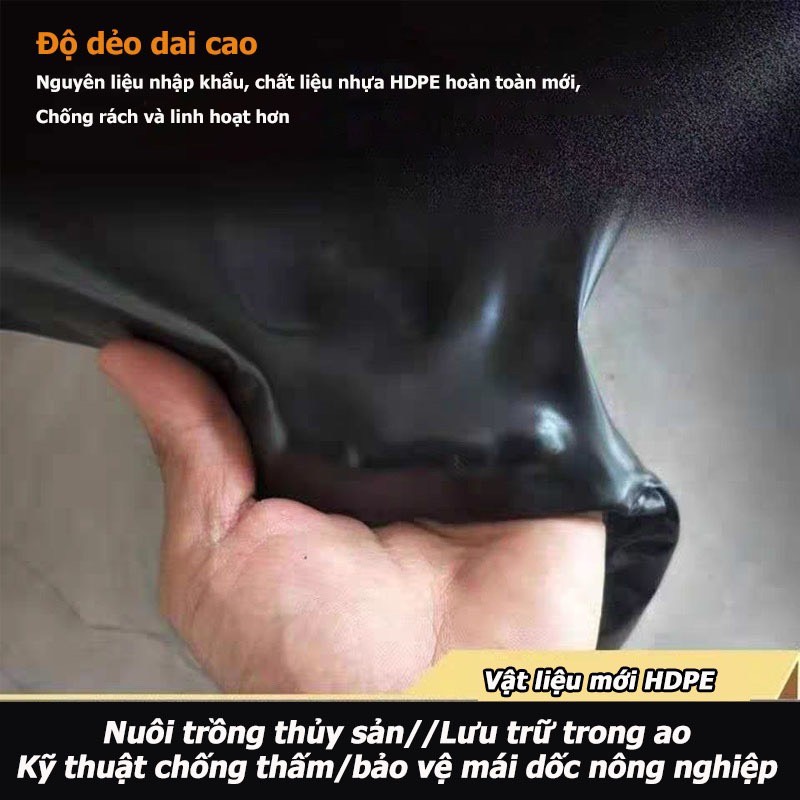 Bạt lót hồ, bạt lót hồ chăn nuôi bằng màng HDPE 【4m*3m-0.5mm】