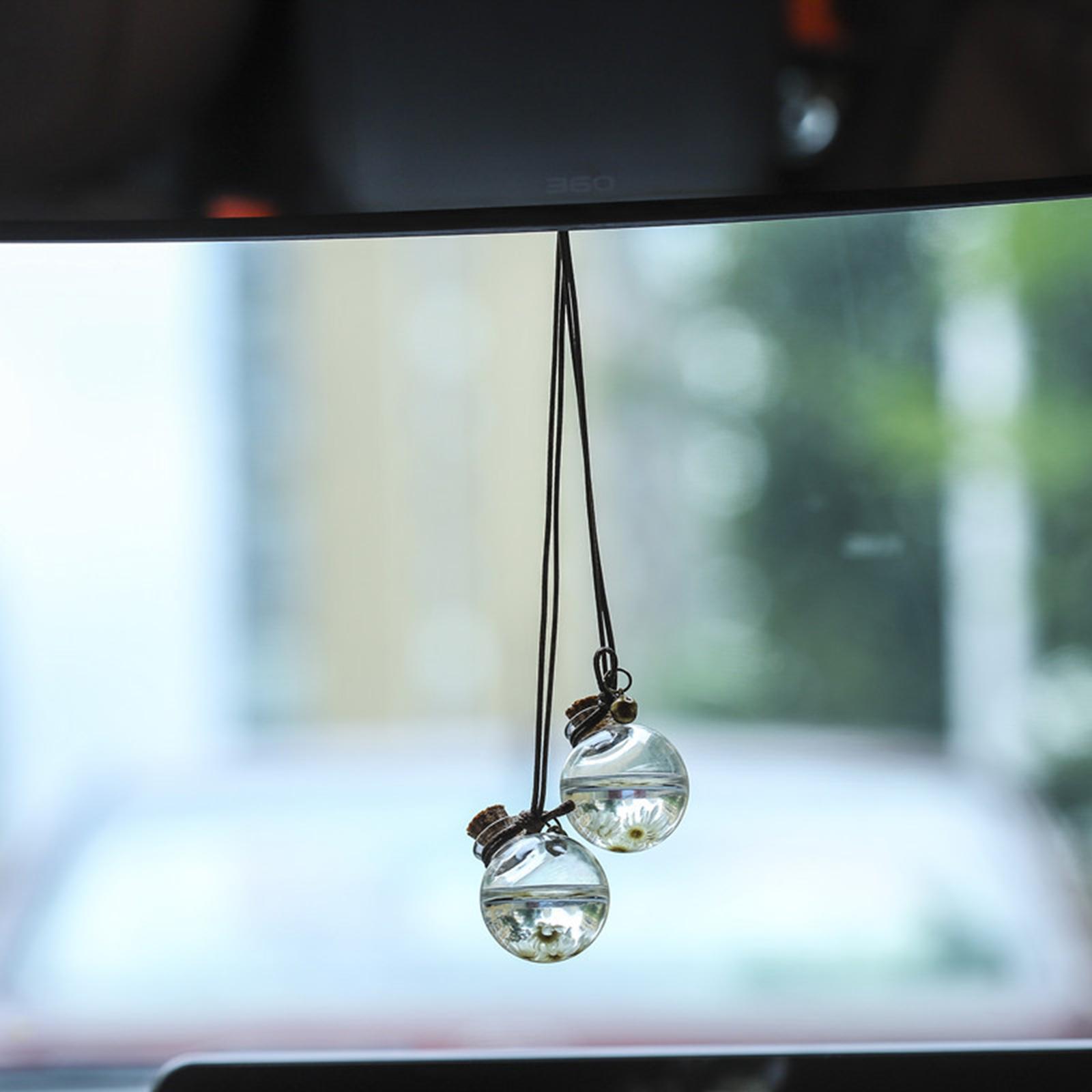 Car Hanging Perfume Bottle Empty Diffuser Refillable Decor Accessories