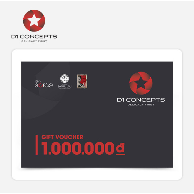 D1-Concepts - Phiếu Quà Tặng 1000K