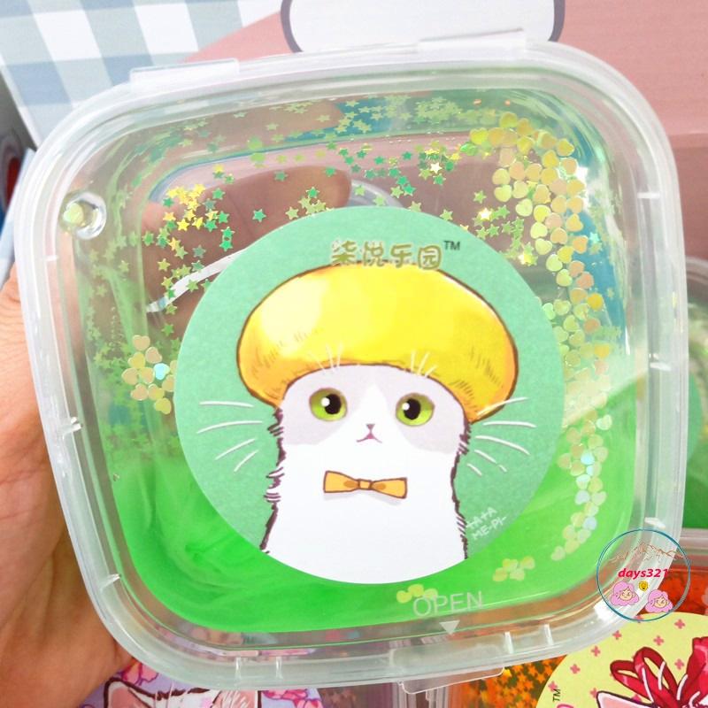Slime mèo hoa tuyết 9 màu cực đẹp Đồ chơi hũ slam chất nhờn ma quái squishy 280ML