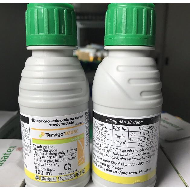 Tervigo 020SC Đặc Trừ Tuyến Trùng Rễ- ngăn ngừa thối sưng rễ và vàng lá