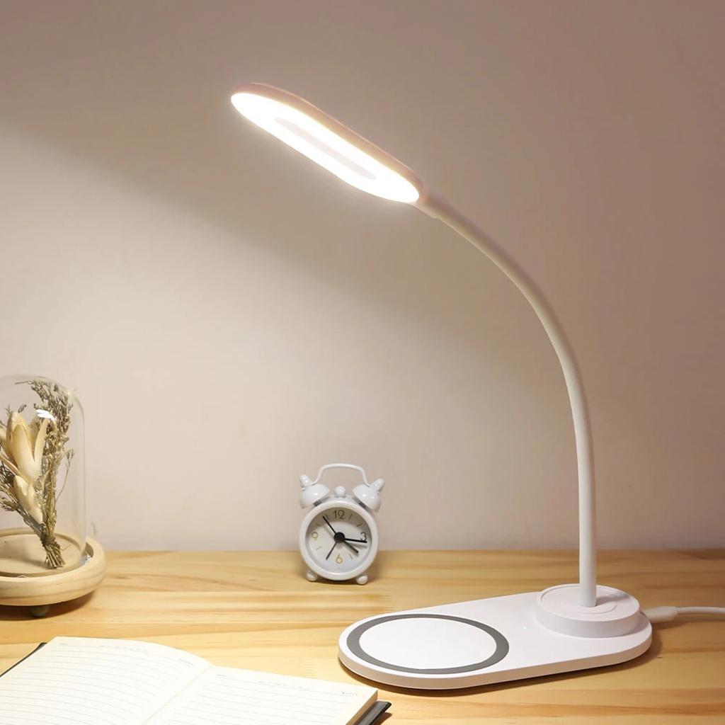 LED Desk Lamp Charger For Office Lighting White