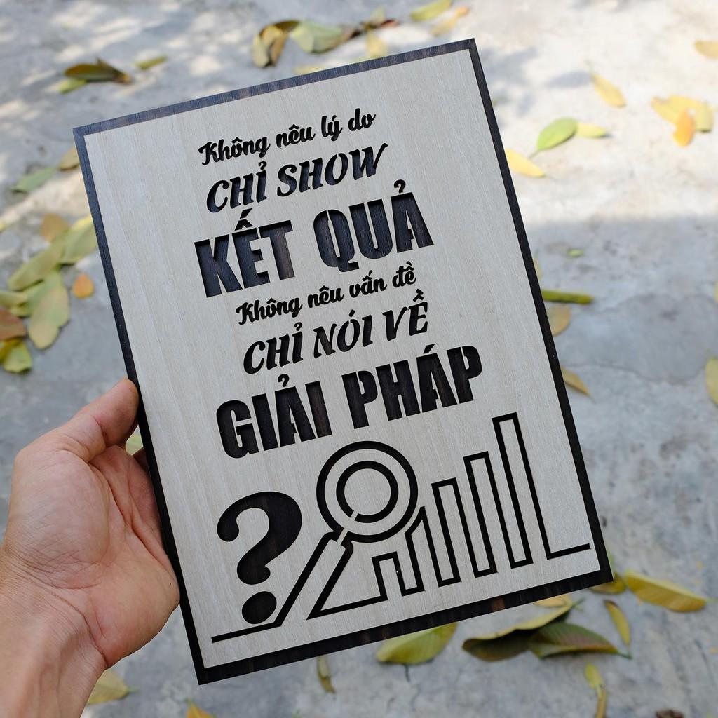 Tranh tạo động lực TBIG006 - Không nêu lý do chỉ show kết quả, không nêu vấn đề chỉ nói về giải pháp️️