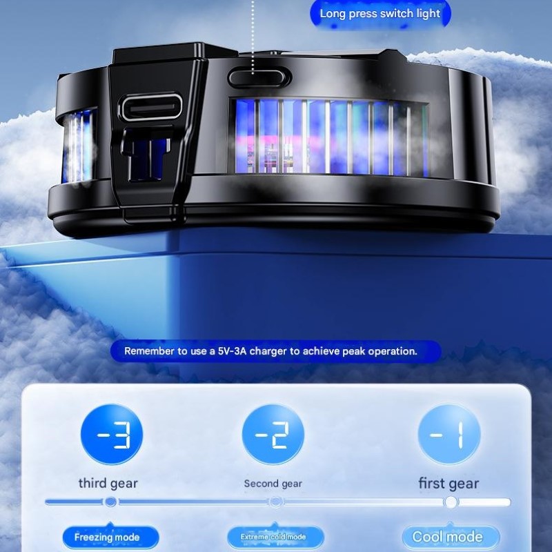 Tản nhiệt sò lạnh Led TL07 Gaming siêu mát cho điện thoại hàng nhập khẩu