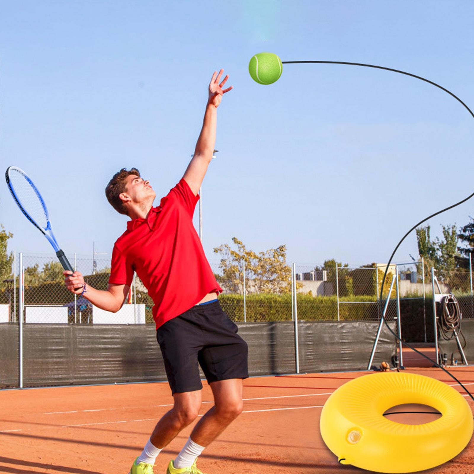 Tennis Ball with String Tennis Trainer Exerciser Hand Eye Coordination Self Tennis Training Tool Practice Gear for Beginners, Swing