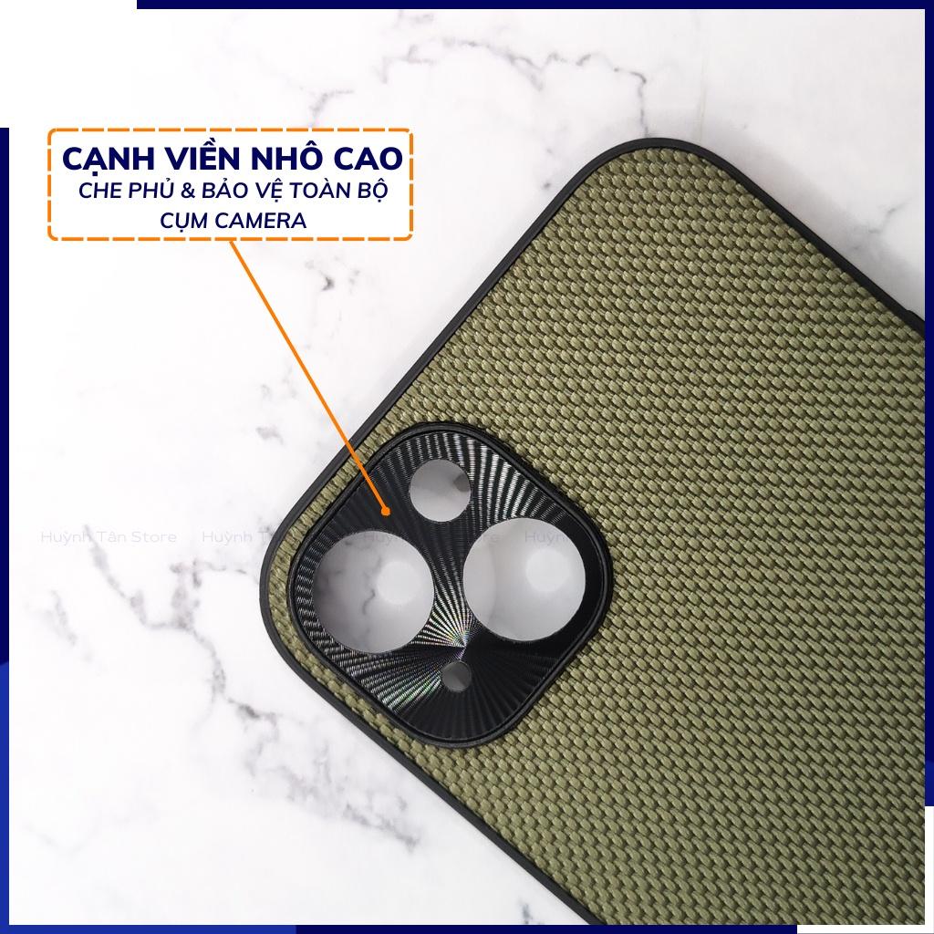 Ốp lưng ip 14 ip 14 plus nhựa dẻo vải nylon nhiều màu chống bám vân tay bảo vệ camera phụ kiện huỳnh tân store