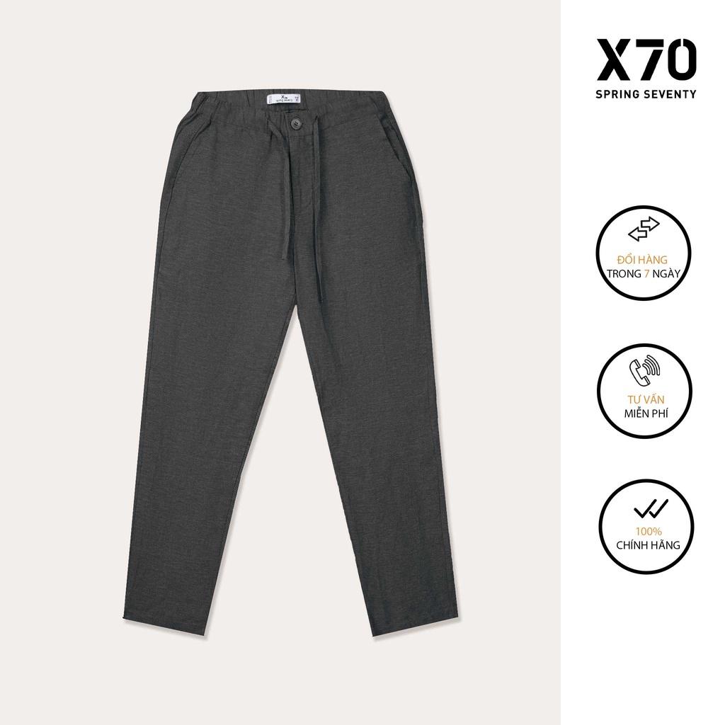 Quần Âu Nam Linen Thiết Kế Lưng Thun Thời Trang X70 - 11650008