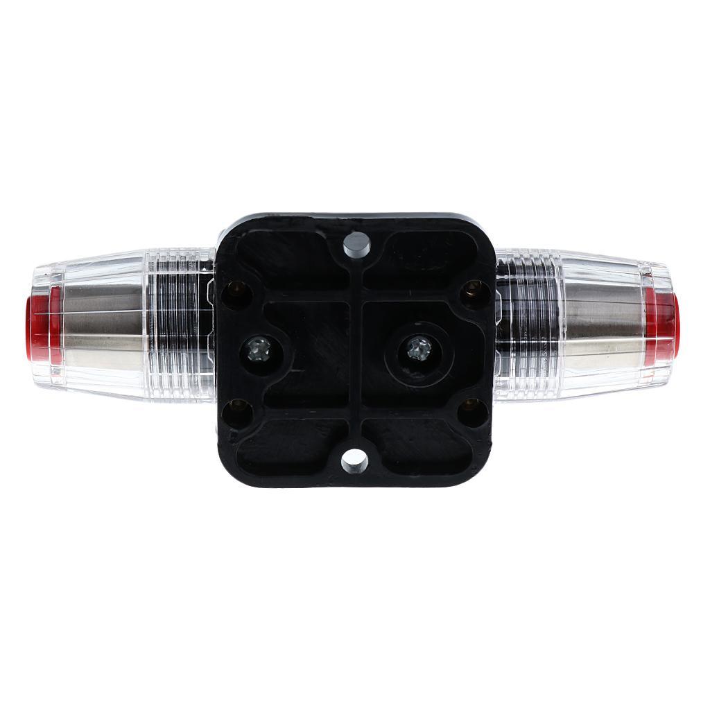 3-4pack DC 12V-24V Car Audio Inline Manual Reset Circuit Breaker Fuse Switch