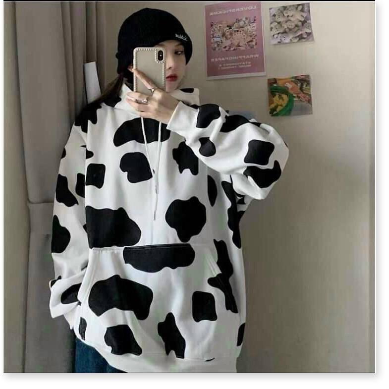 ÁO KHOÁC BÒ SỮA HOODIES UNISEX