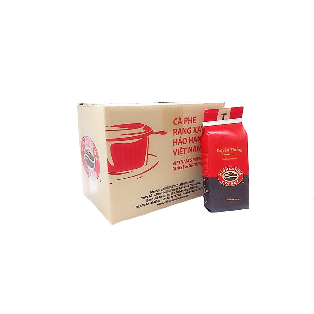 Combo 3 gói Cà phê Rang xay Truyền thống Highlands Coffee 200g