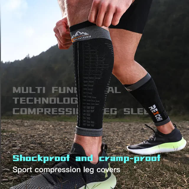 Bó Bắp Chân Chạy Bộ, Bó Calf Chạy Bộ, Chạy Trail Nam Nữ, Đạp Xe Thể Thao Rexchi Đủ Size S,M,L Nam Nữ CAL-866