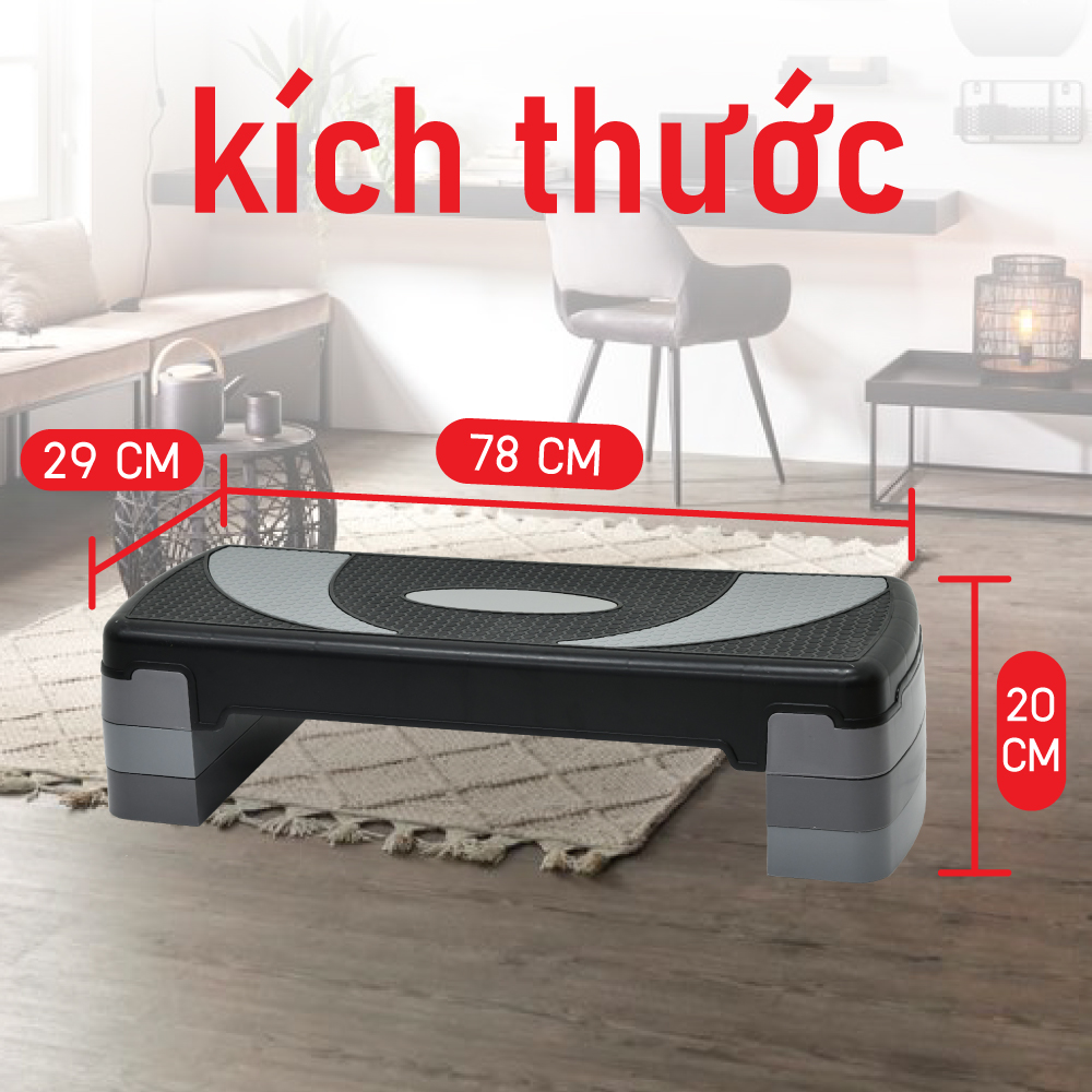 BG Bục dậm nhảy tập aerobic step size 78cm giảm cân toàn thân hiệu quả  mới 2020 (hàng nhập khẩu)