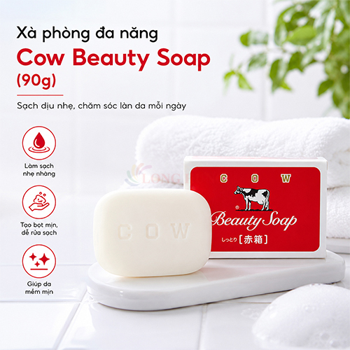 Xà phòng đa năng Cow Beauty Soap (90g) - Hàng chính hãng