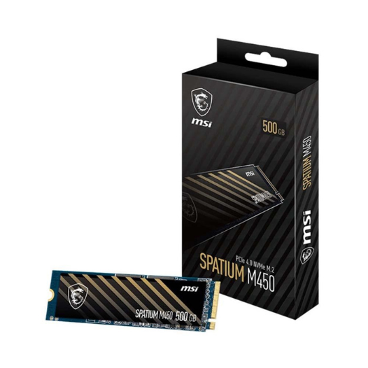 Ổ cứng SSD MSI SPATIUM M450 PCIE 4.0 NVME M.2 500GB GEN4.0 X 4 - Hàng Chính Hãng