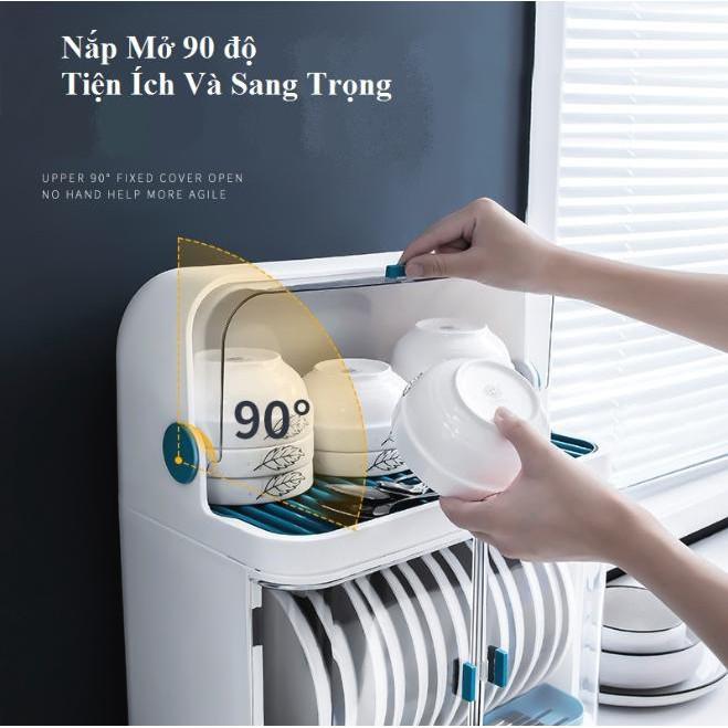 Tủ đựng chén dĩa để bàn đa năng Blue Ocea