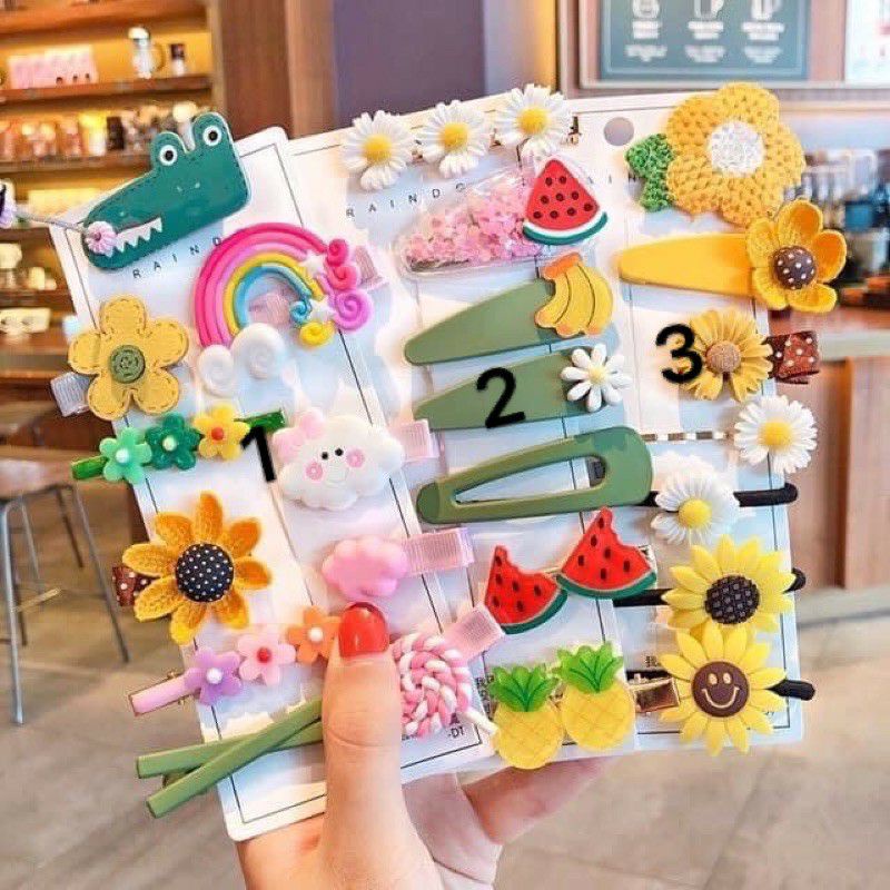 Set kẹp tóc phong cách hàn quốc xinh xinh ngẫu nhiên