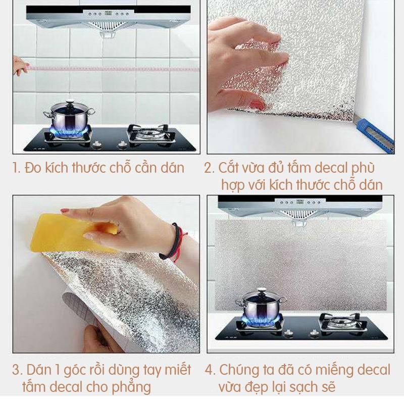 Cuộn Giấy Bạc Dán Bếp Cách Nhiệt Chống Thấm