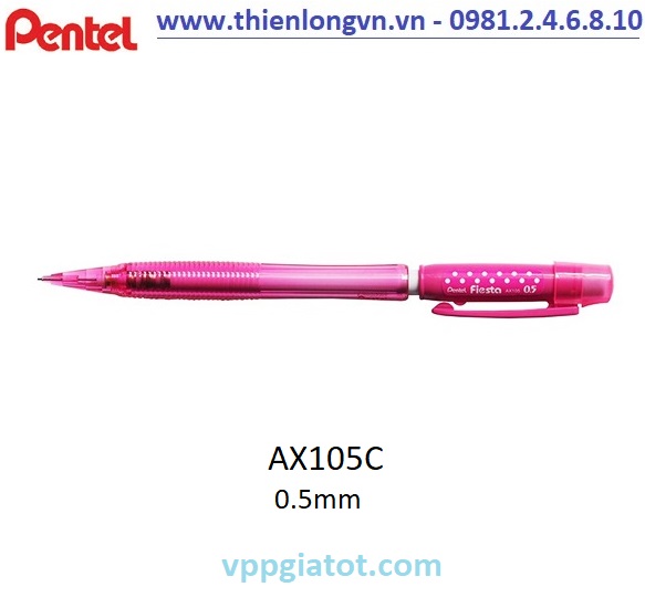 Bút chì kim 0.5mm Pentel Fiesta AX105C màu hồng