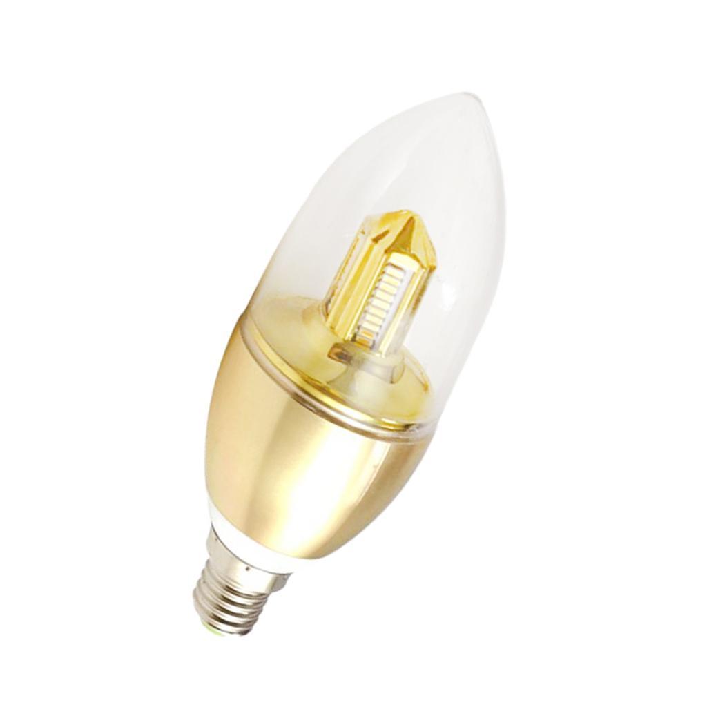 Bright E14 LED Chandelier Candle Bulb 3W Warm White Light Lamp Energy Saving
