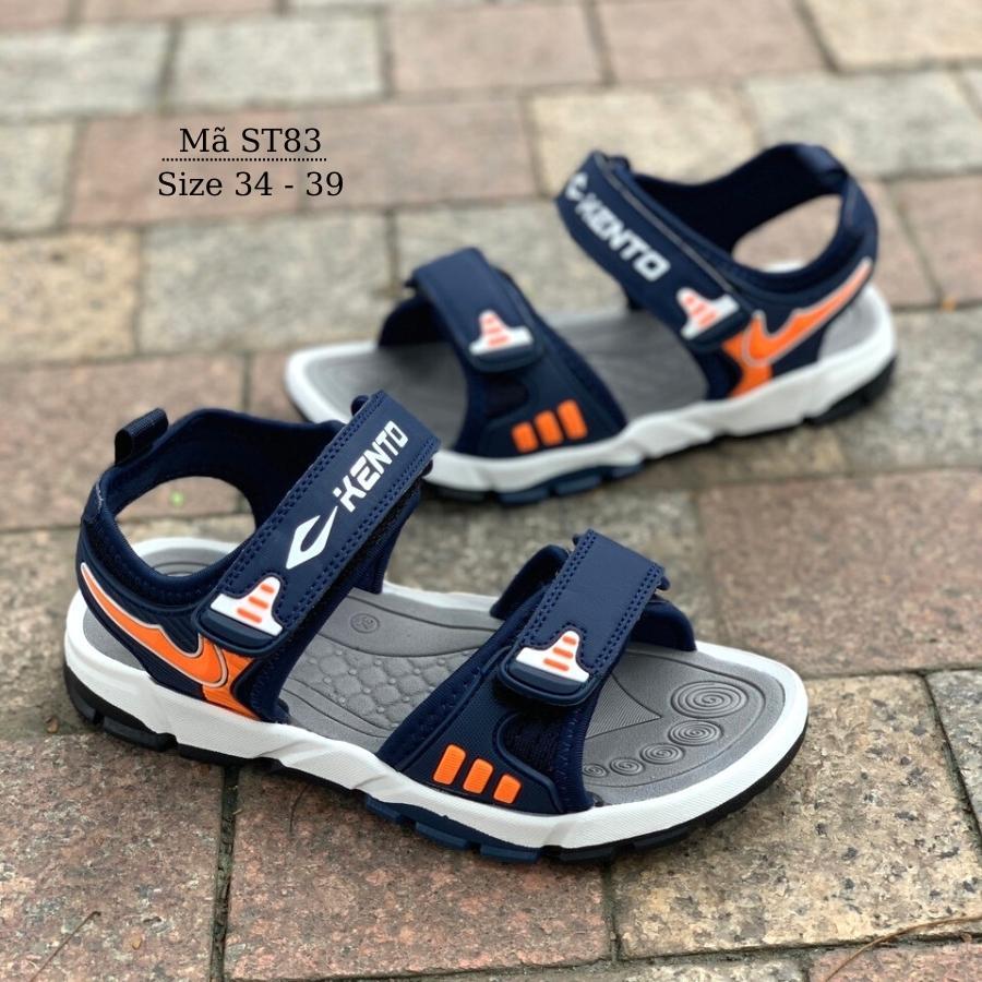 Sandal bé trai Kento quai ngang thể thao năng động và cá tính cho trẻ em học sinh nam 7 - 12 tuổi đi học đi biển ST83