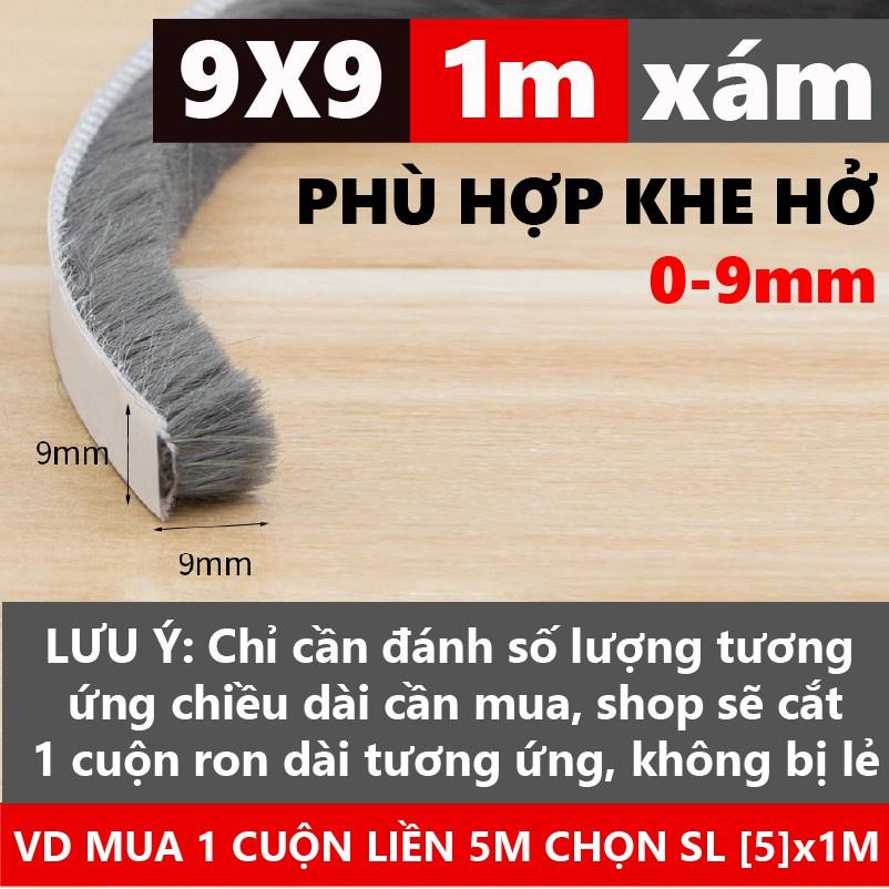 Ron lông nheo chặn cửa dán khung cửa lấp kín khe hở chống va đập giảm chấn cách âm