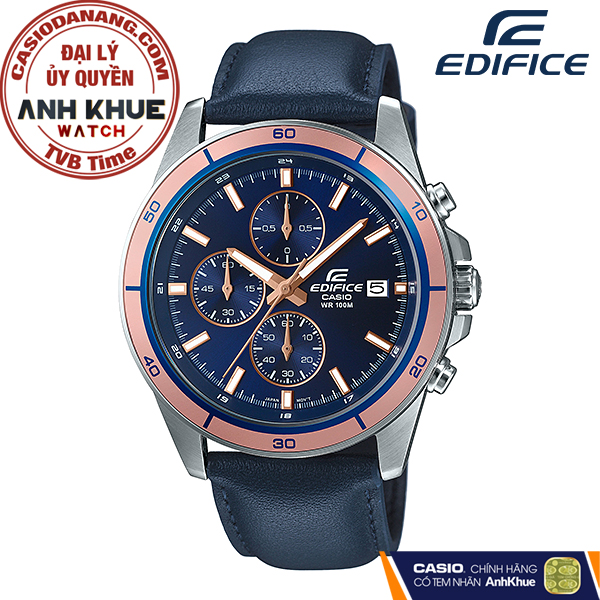 Đồng hồ nam dây da Casio Edifice chính hãng EFR-526L-2AVUDF (43mm)