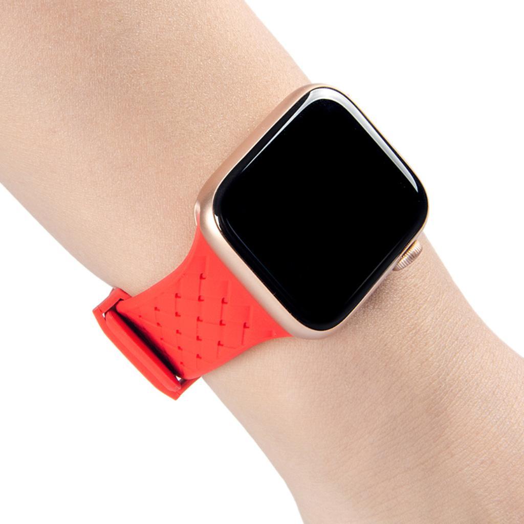 Silicone Watch Band Non-toxic/Anti-sweat/Waterproof Strap with Buckle for Apple Watch 4
