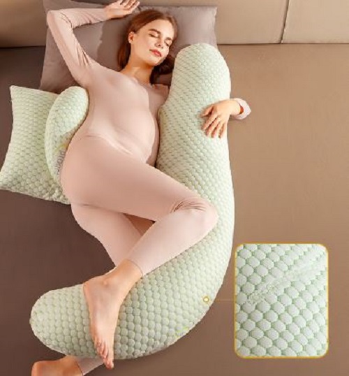 Gối ôm cho bà bầu Chữ U cao cấp 3 trong 1 thay thế dáng cánh tiên, tháo rời dễ dàng sử dụng cho cả mẹ và bé