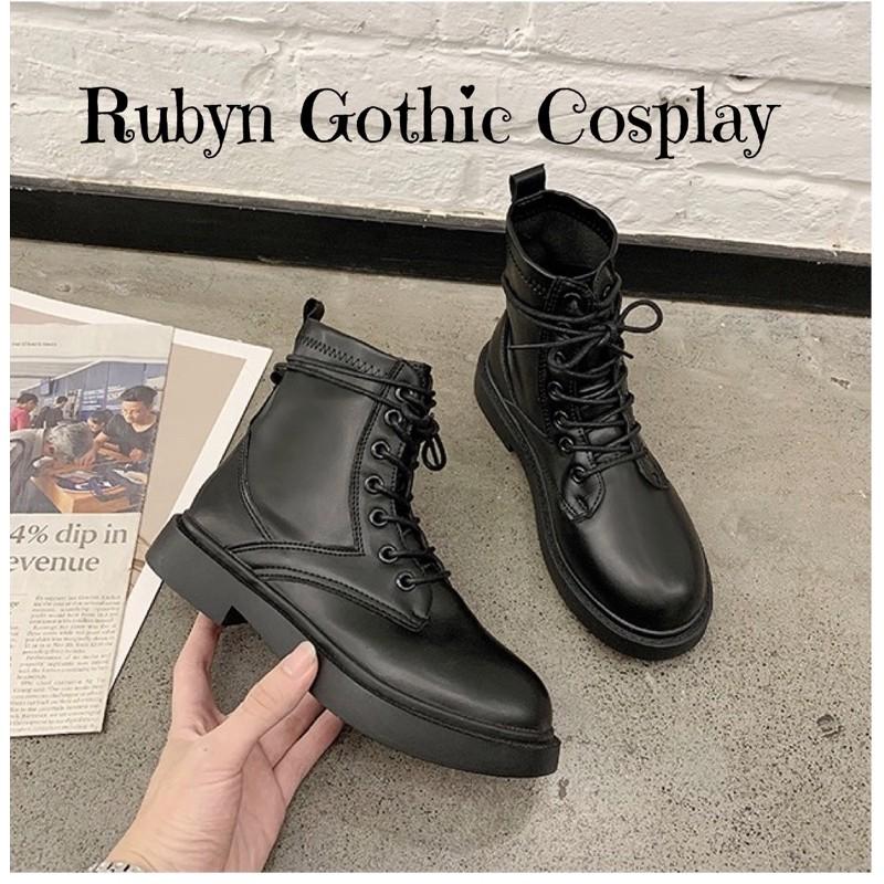 Giày Boots Chiến Binh Cổ Lửng Siêu Ngầu ( Size 35 ~ 40 )