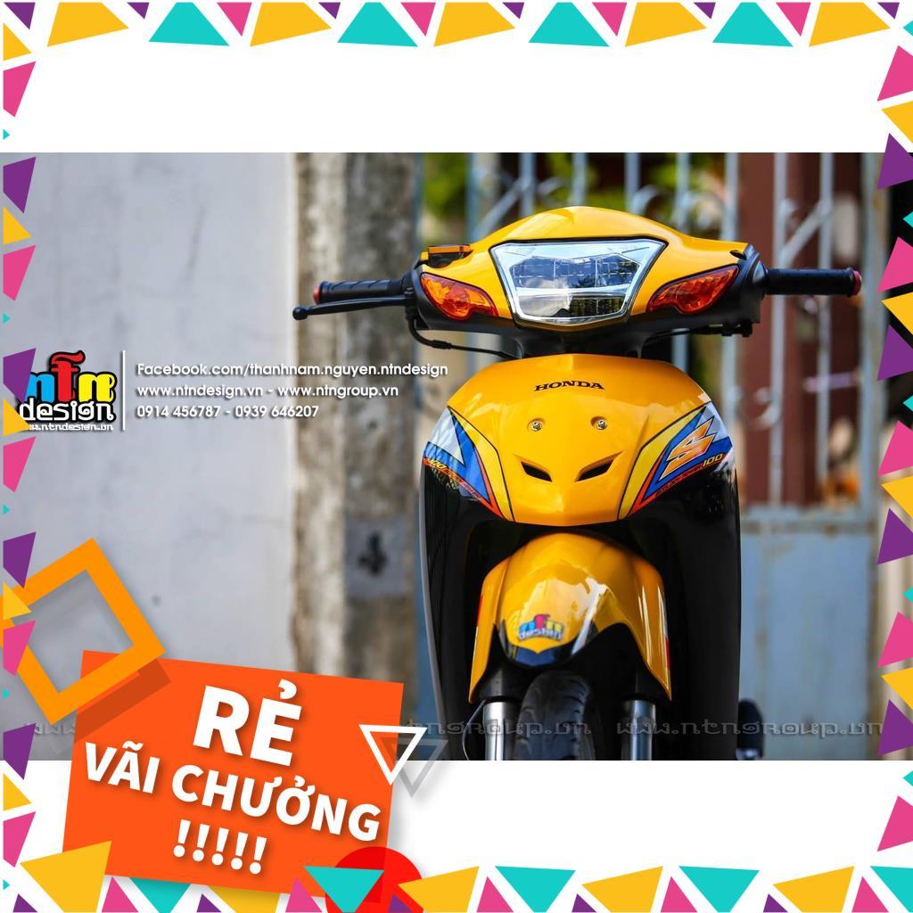 Tem Rời Wave A 2015 Mẫu Vàng Đen Chữ S 100