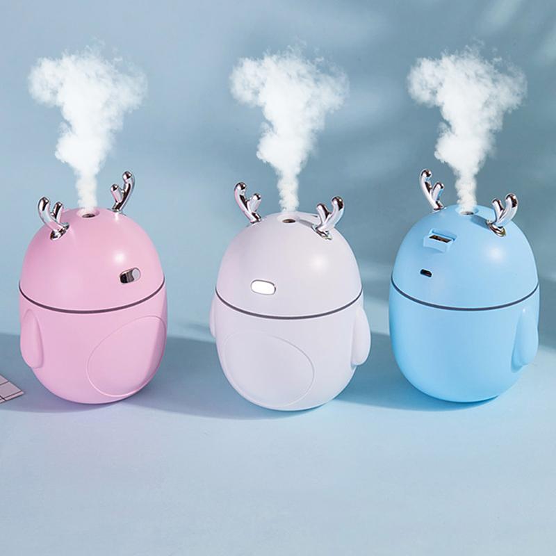 Máy tạo ẩm không khí mini 320ml, máy khuếch tán tinh dầu dễ thương, máy khuếch tán hương thơm phòng USB, máy phun sương siêu âm cho văn phòng gia đình