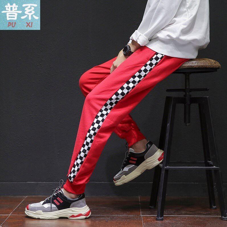 Quần Jogger Sọc Caro 2 Màu