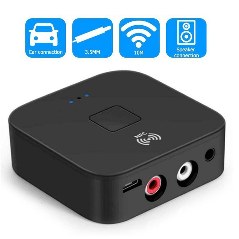 NFC Bluetooth 5.0 Receiver 3.5mm APTX LL AUX RCA Jack Wireless Adapter Auto Car Bluetooth Audio Receiver