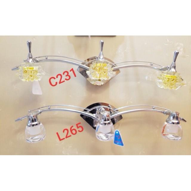 Đèn soi tranh 3 bóng, đèn rọi, đèn trang trí, đèn gắn tường, đèn decor