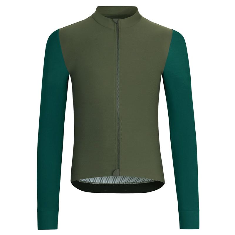 Áo Xe Đạp PNS Pro Dài Tay Áo Đi Xe Đạp Xuân Hè Mỏng Đường Khâu Xanh Dương-Xanh Lá MTB Áo Maillot Ciclismo Hombre Xe Đạp Quần Áo Xe Đạp Color: Brown Thin -No Logo Size: XS
