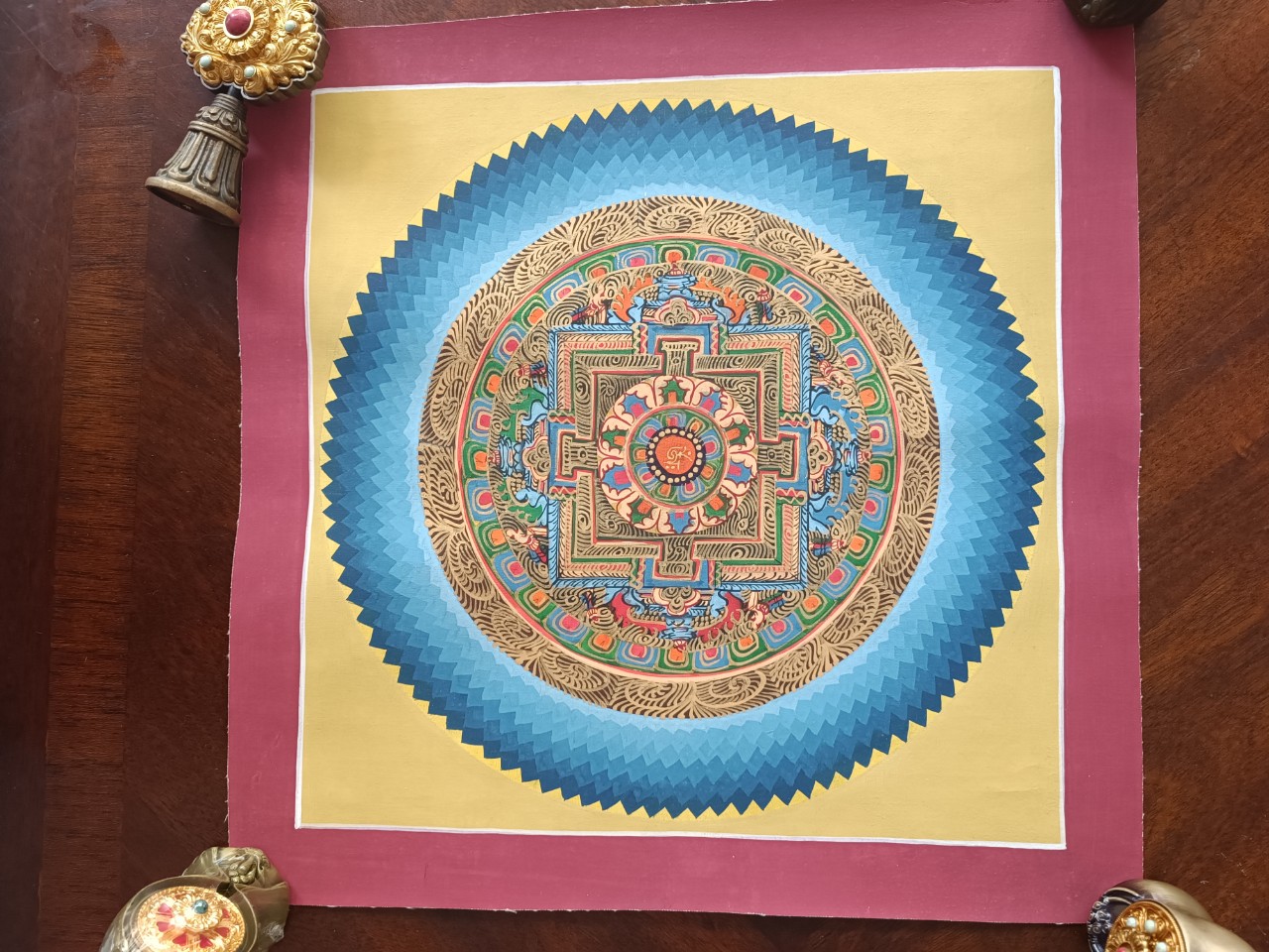 Tranh thangka Mandala Kalacharka