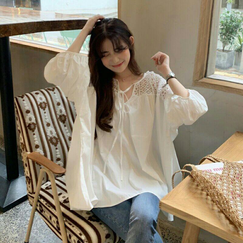 ÁO OVERSIZE ÁO SƠ MI TRẮNG BIG SIZE PHONG CÁCH SANG CHẢNH