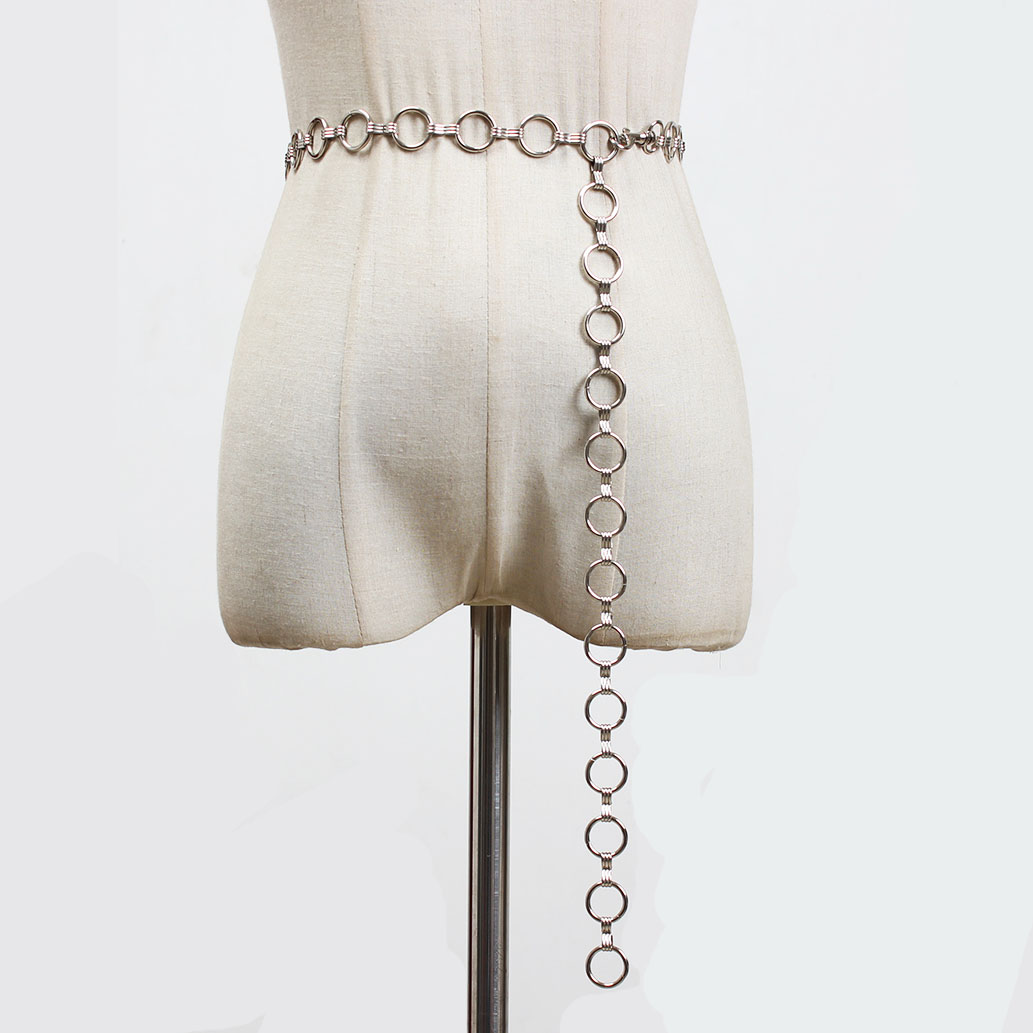 Xích thắt lưng vòng tròn retro cá tính