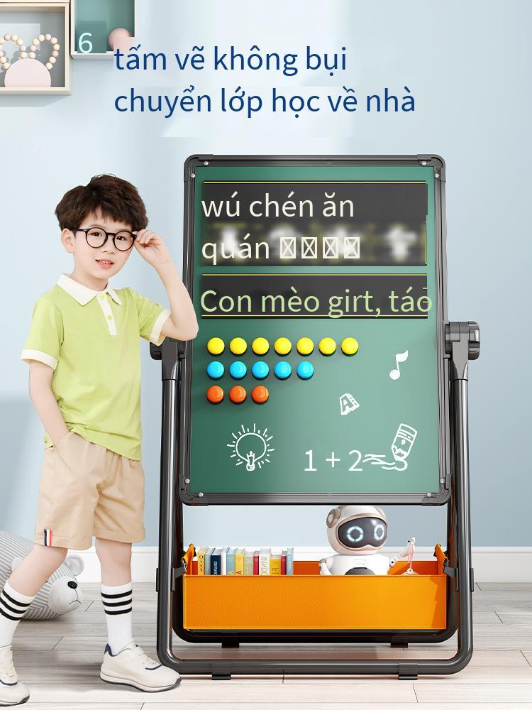 Đảm bảo chất lượng trẻ nhỏ bảng vẽ từ tính không bụi nhà nhỏ khung bảng đen viết bảng trắng bé có thể lau graffiti giá vẽ