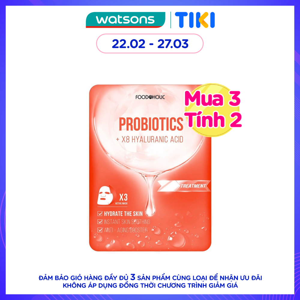 Mặt Nạ Foodaholic Probiotics Giải Cứu Da, Tái Tạo Chuyên Sâu Probiotics Ample Mask 23ml