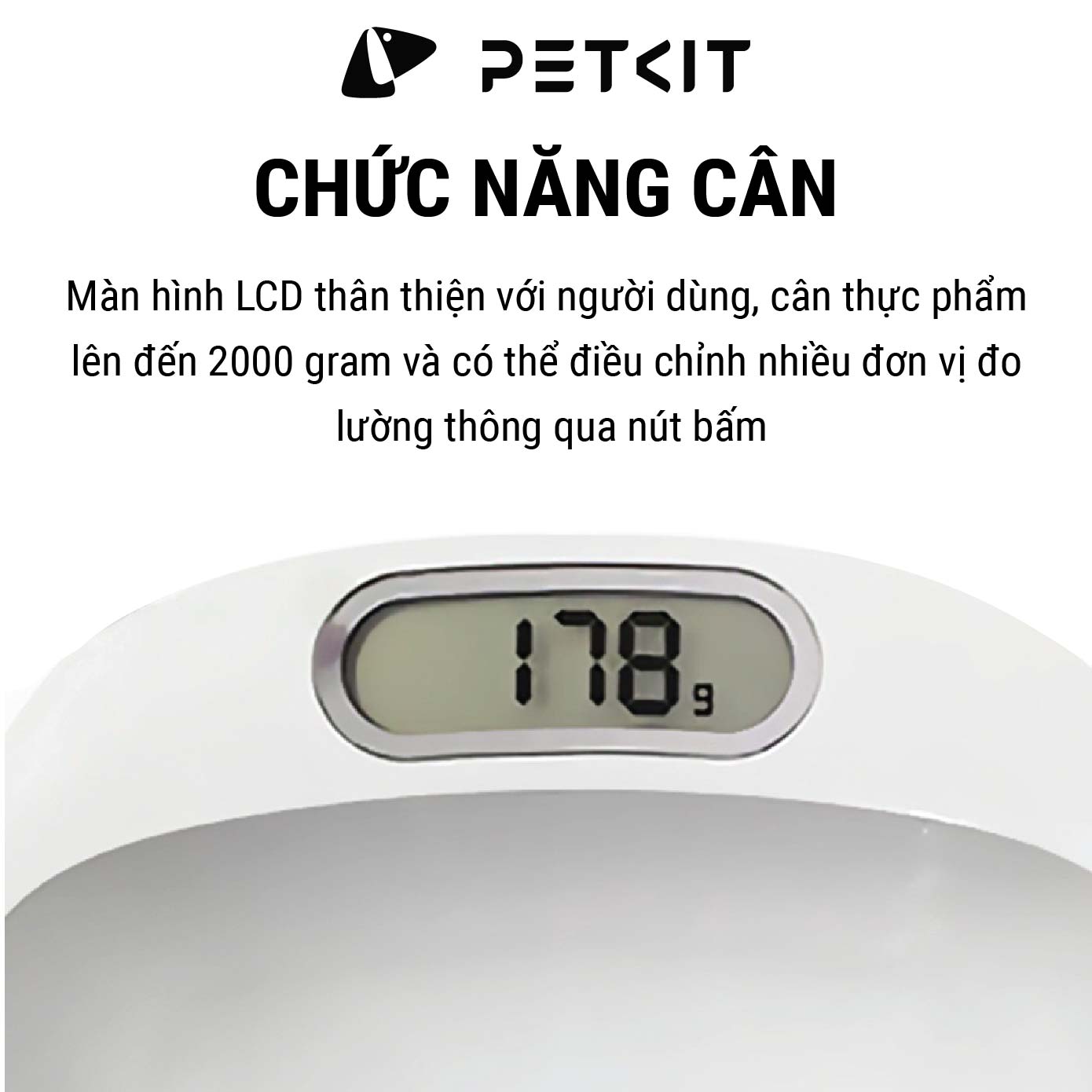 Bát Ăn Thông Minh, Chén Ăn Định Lượng, Cân Thức Ăn Cao Cấp, Kháng Khuẩn Petkit