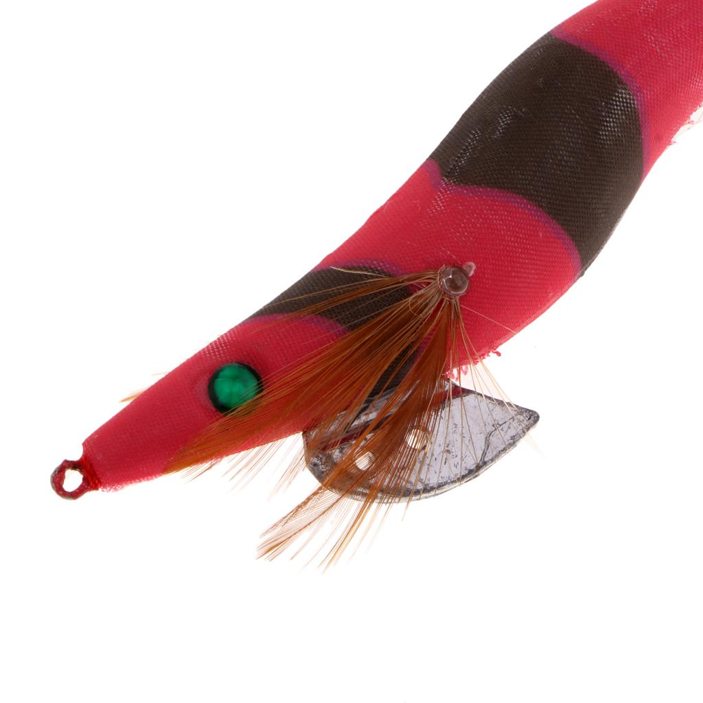 3.5# Squid Jigs Luminous Fishing Lures Artificial Baits Shrimp