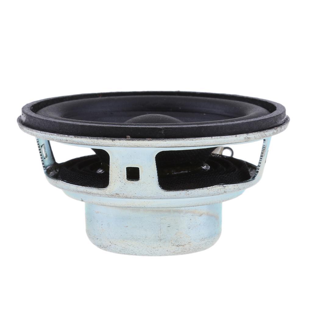 2X 45mm 4Ohm 5W Full Range Audio Speaker Round Loudspeaker 16 Rubber Edge