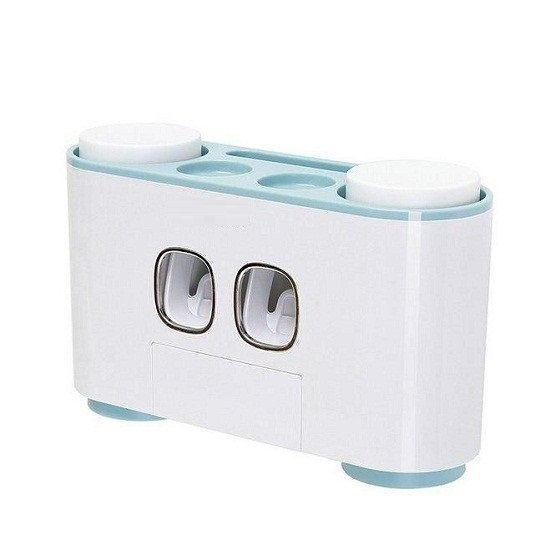 Bộ nhả kem đánh răng tự động cao cấp kèm 4 cốc