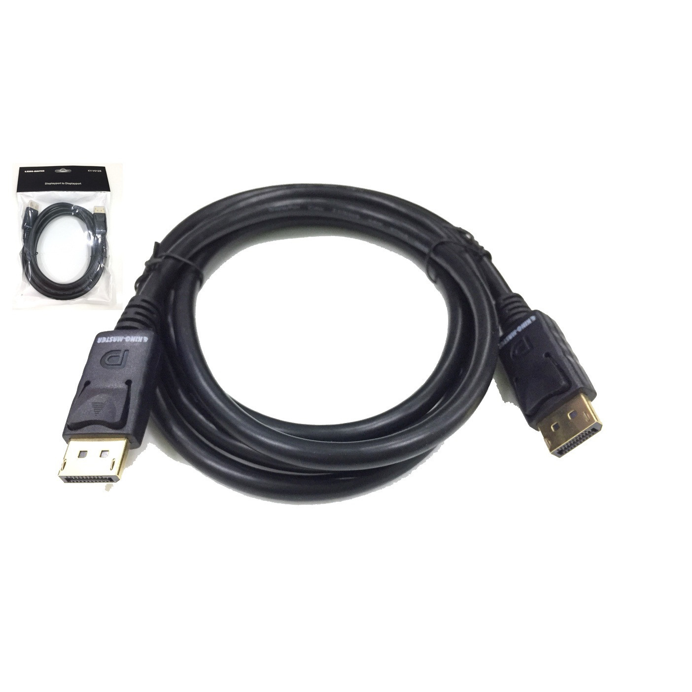 Cáp Displayport 1.8m KM KY - V012B 1.8m , Cáp 2 đầu Displayport Kingmaster 1.8m KY V012B-HÀNG CHÍNH HÃNG