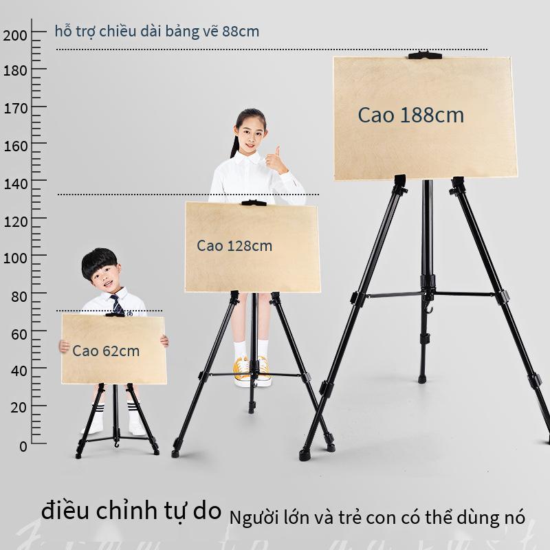 Phong cách mới nhất giá vẽ di động bảng vẽ phác thảo kệ sơn công cụ chân máy một bộ đầy đủ gấp chuyên nghiệp sơn dầu hợp kim nhôm