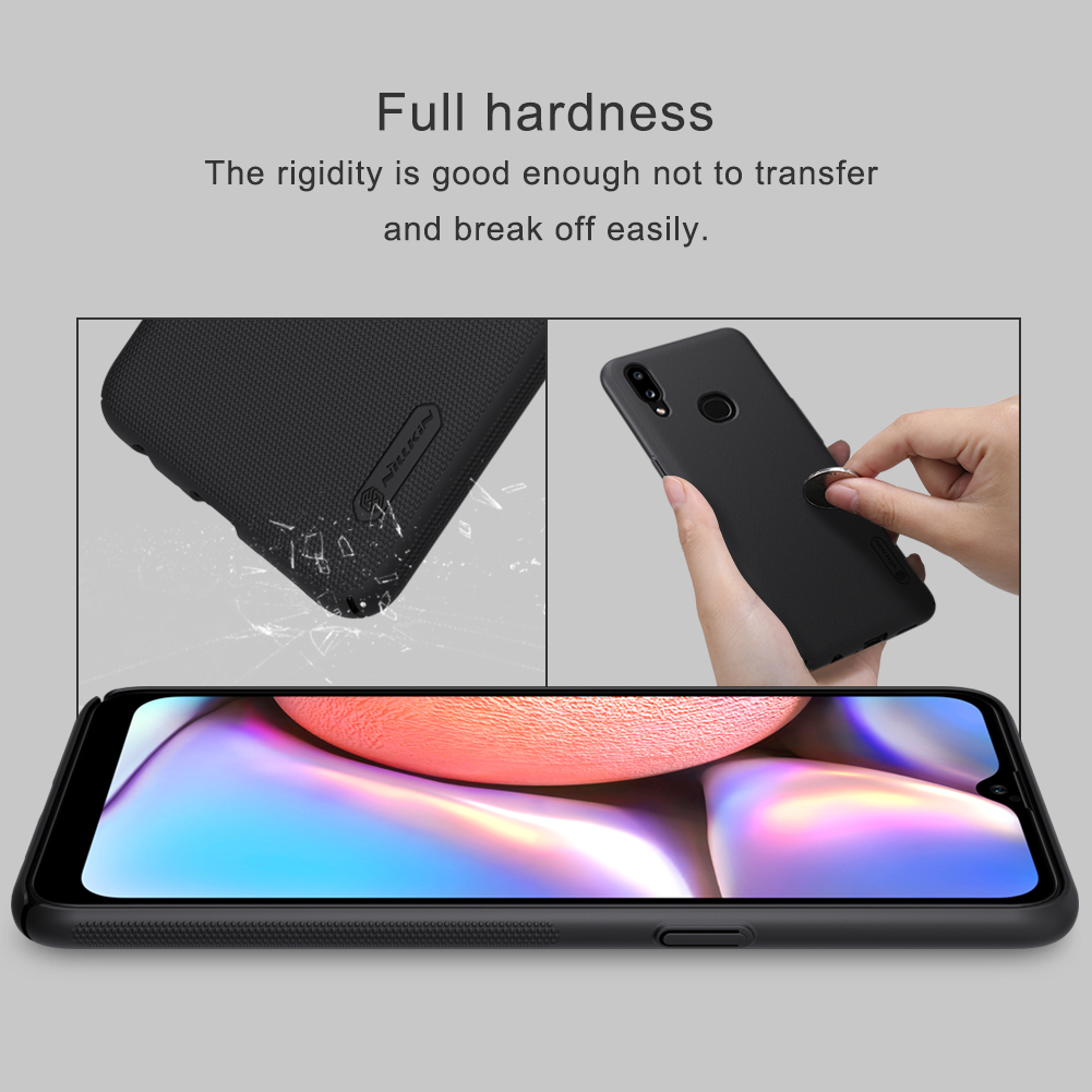 Ốp Lưng Sần chống sốc cho Samsung Galaxy A10s hiệu Nillkin Super Frosted Shield - Hàng Chính Hãng