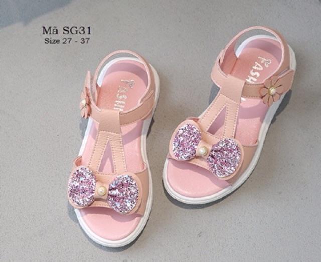 SANDAL BÉ GÁI 3 - 12 TUỔI KIỂU DÁNG HÀN QUỐC SG31 Kèm ảnh thực tế